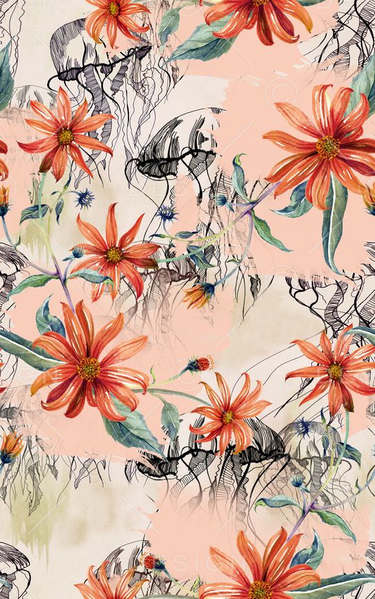 笔触印花华亿平台图片