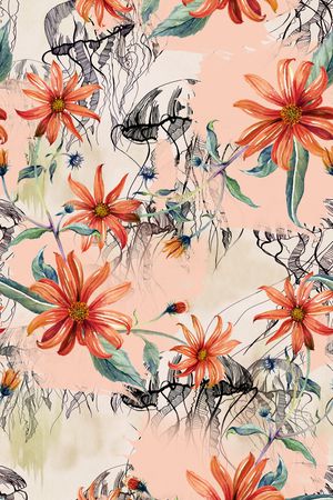 笔触印花华亿平台图片