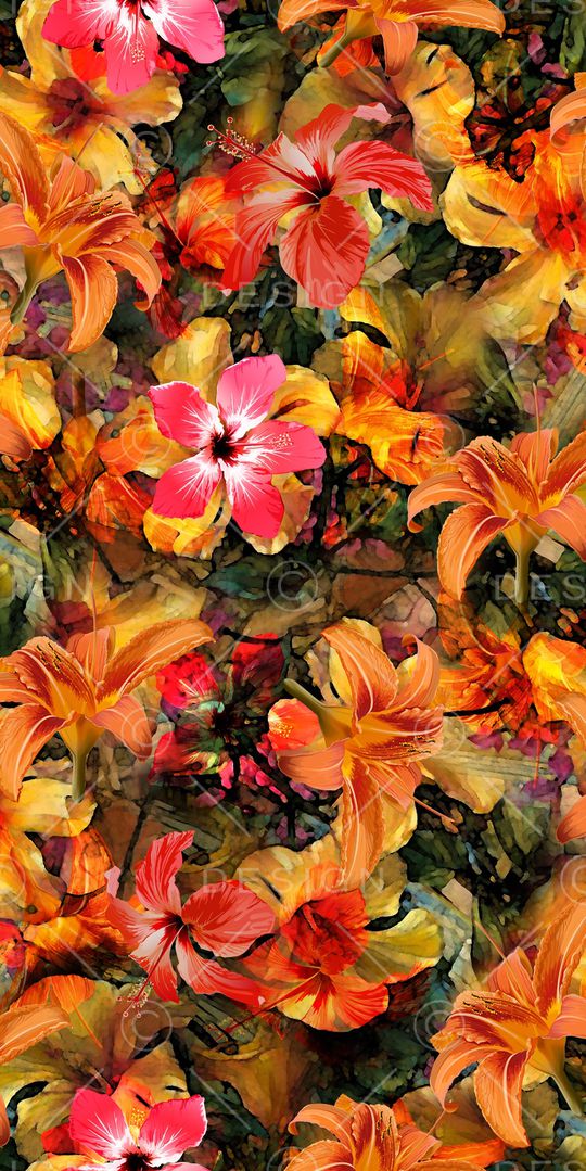 牵牛花印花华亿平台图片