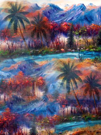 椰树印花华亿平台图片