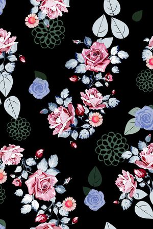 玫瑰印花华亿平台图片