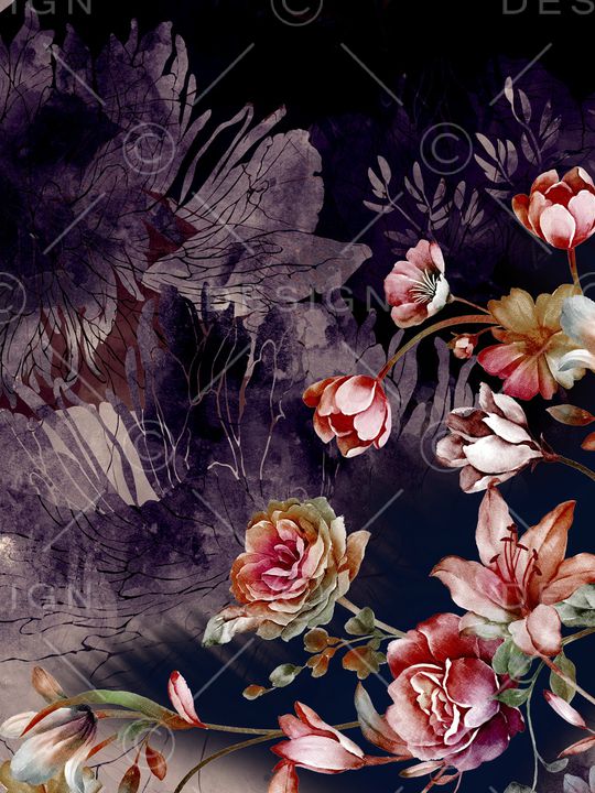 水彩印花华亿平台图片