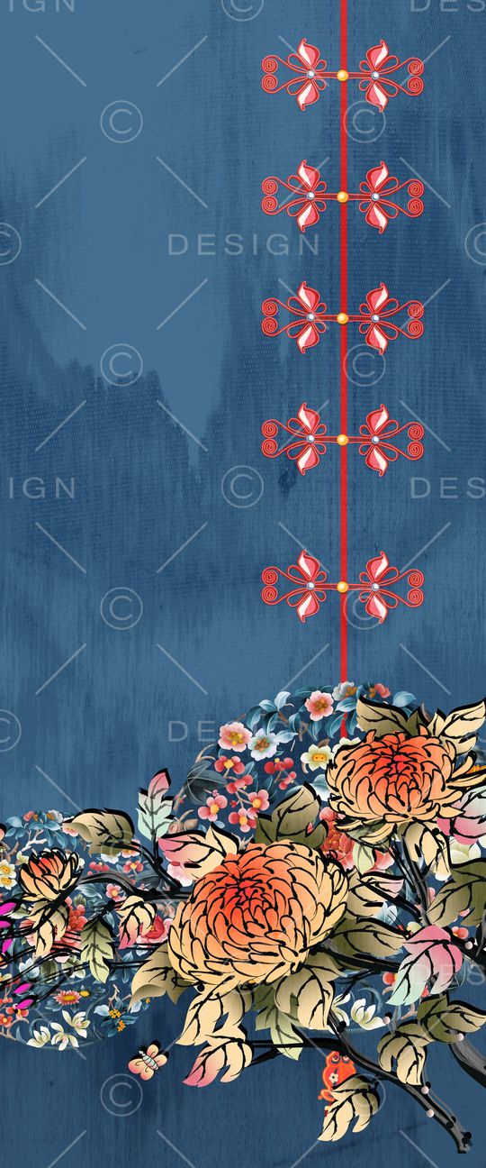 中国风印花华亿平台图片