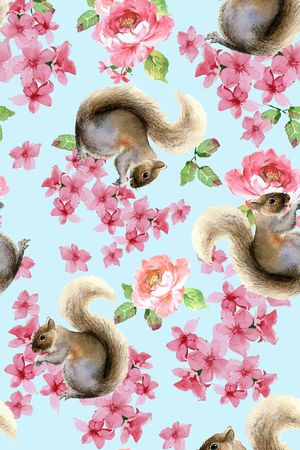 复古手绘花卉印花华亿平台图片