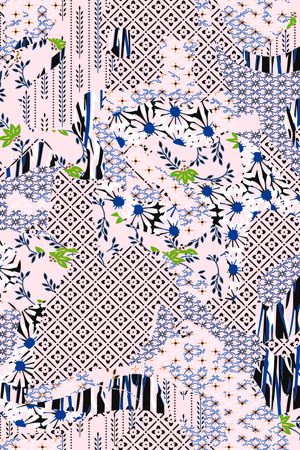 不规则几何印花华亿平台图片