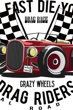 有AI文件、老爷车、复古风印花华亿平台图片