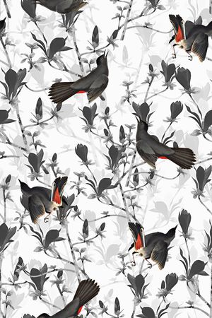 树枝印花华亿平台图片