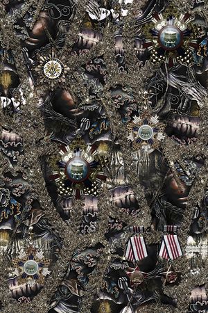 抽象纹理印花华亿平台图片