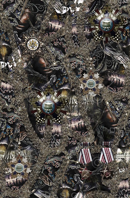 抽象纹理印花华亿平台图片