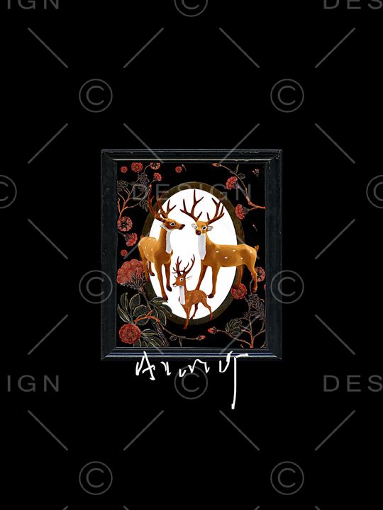 复古相框印花华亿平台图片