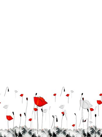 线稿花卉印花华亿平台图片