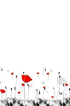 线稿花卉印花华亿平台图片