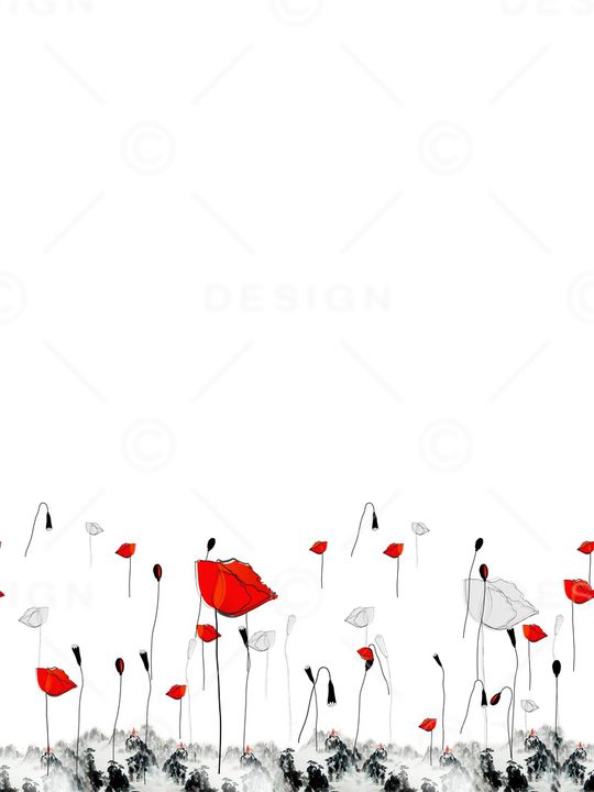 线稿花卉印花华亿平台图片