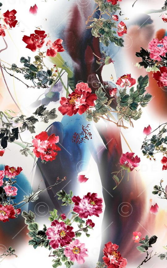 中国风印花华亿平台图片