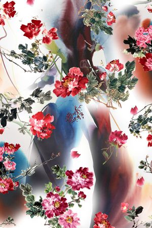 中国风印花华亿平台图片