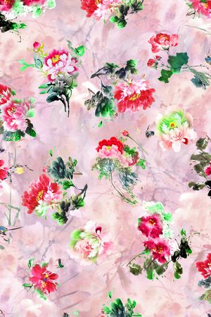 中国风印花华亿平台图片