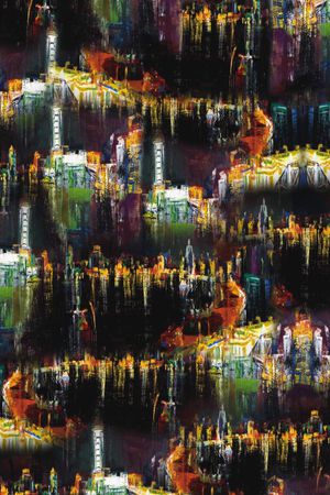 抽象印花华亿平台图片