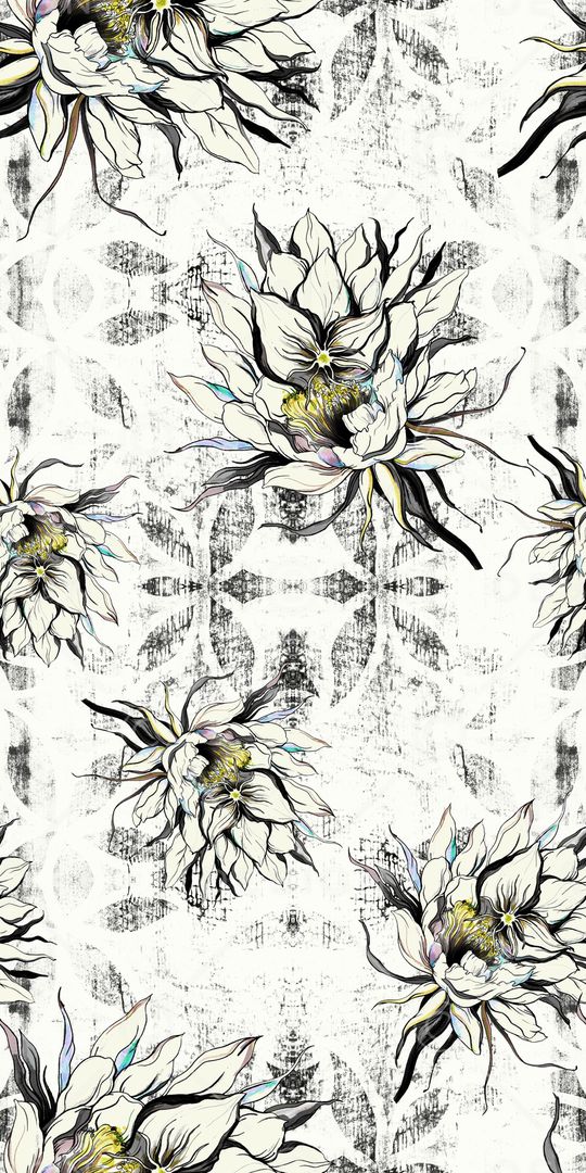 水墨印花华亿平台图片