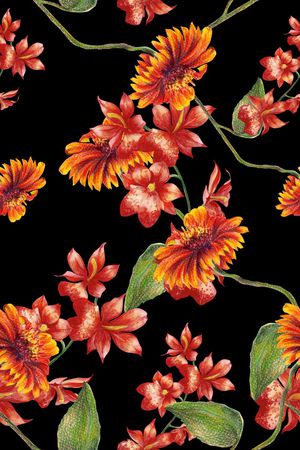 手绘印花华亿平台图片