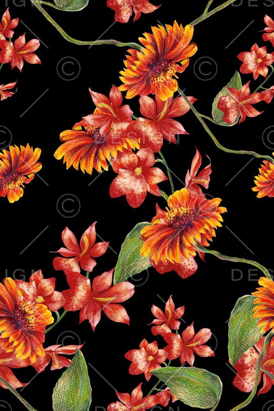 手绘印花华亿平台图片