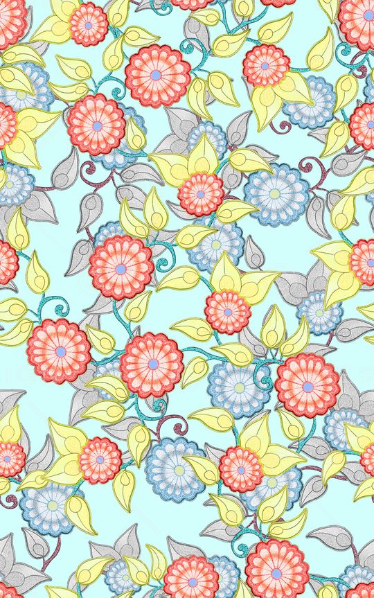 花卉印花华亿平台图片