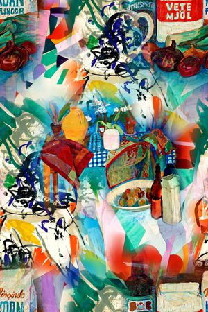 抽象印花华亿平台图片