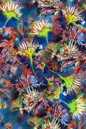 抽象印花华亿平台图片