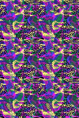 豹纹印花华亿平台图片