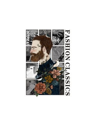 人物印花华亿平台图片