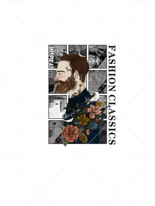 人物印花华亿平台图片