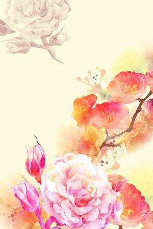 水彩印花华亿平台图片