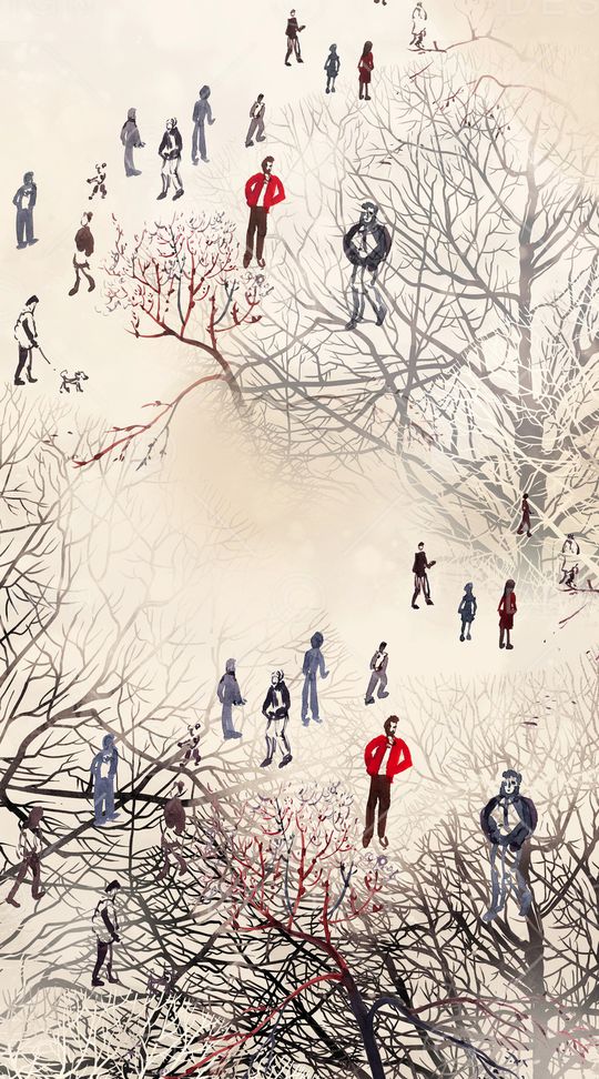 树枝印花华亿平台图片