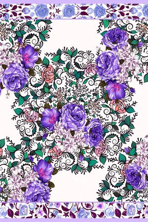 乱花印花华亿平台图片