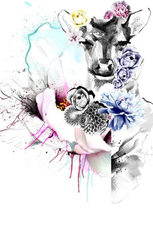 抽象印花华亿平台图片