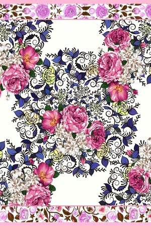 乱花印花华亿平台图片