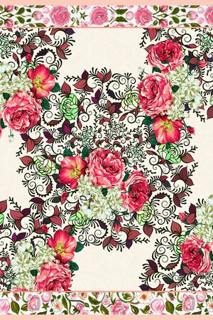 乱花印花华亿平台图片