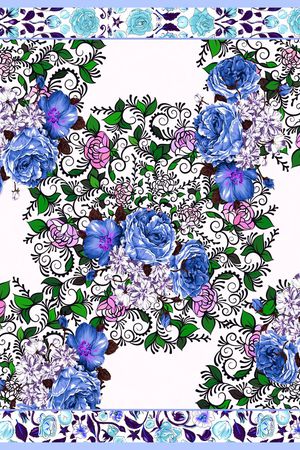 乱花印花华亿平台图片