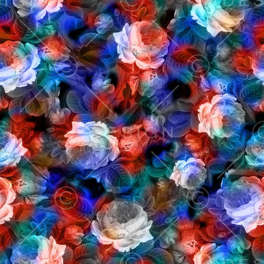 玫瑰印花华亿平台图片