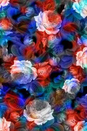 玫瑰印花华亿平台图片