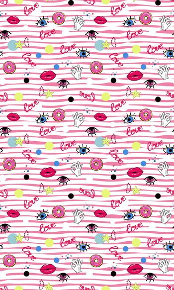 830781-趣味口红眼睛