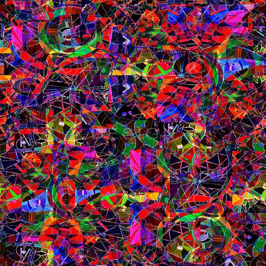 抽象印花华亿平台图片