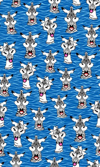 830851-手绘趣味斑马 纹理