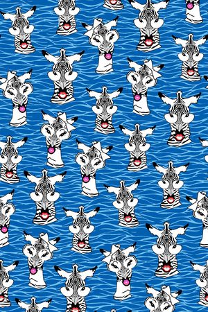 斑马纹印花华亿平台图片