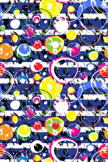 830862-抽象条纹几何豹纹圆点大圆环--1