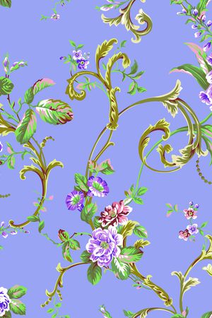 牡丹印花华亿平台图片