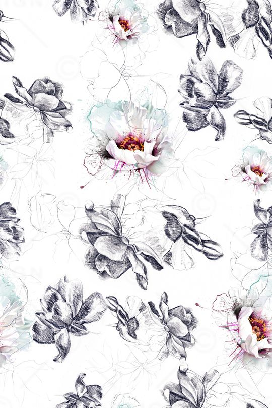 素描印花华亿平台图片