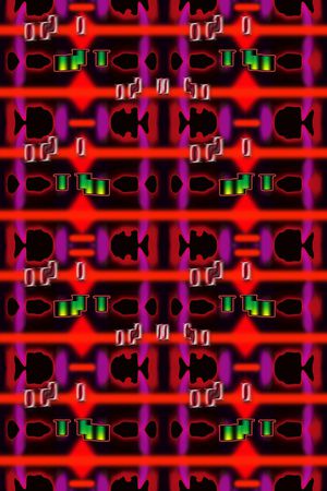 线条拼贴时尚女装印花华亿平台图片