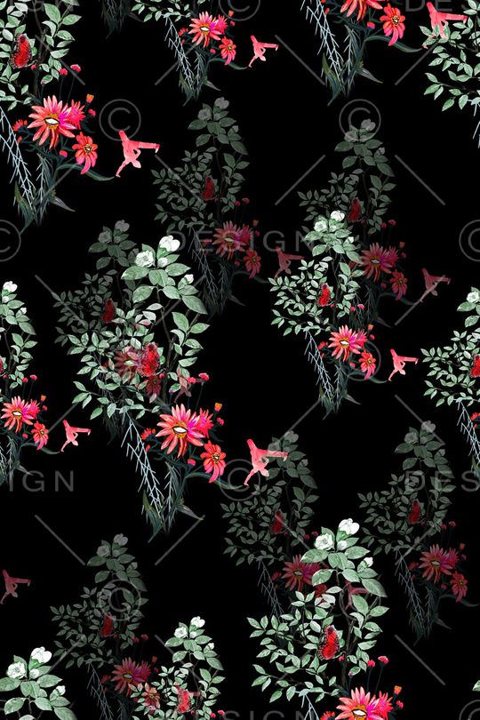 菊花印花华亿平台图片