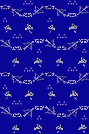 手绘弓箭潮流男装印花华亿平台图片