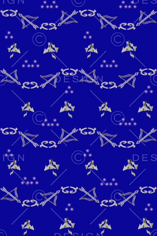 手绘弓箭潮流男装印花华亿平台图片